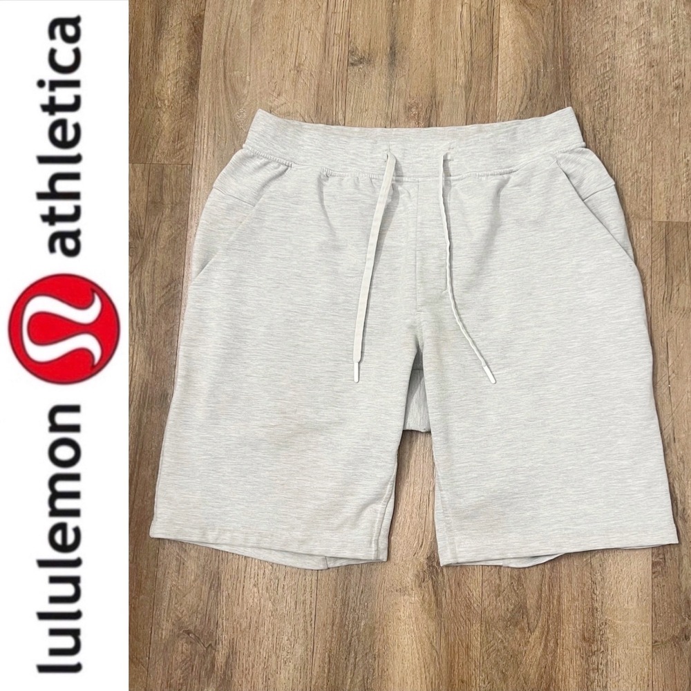 Lululemon City Sweat Short French Terry 9.5" Light Grey‎ Size Large